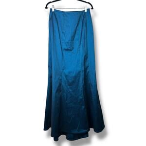 Tadashi Shoji Taffeta Iridescent Midnight High Waist Formal Evening Maxi Skirt